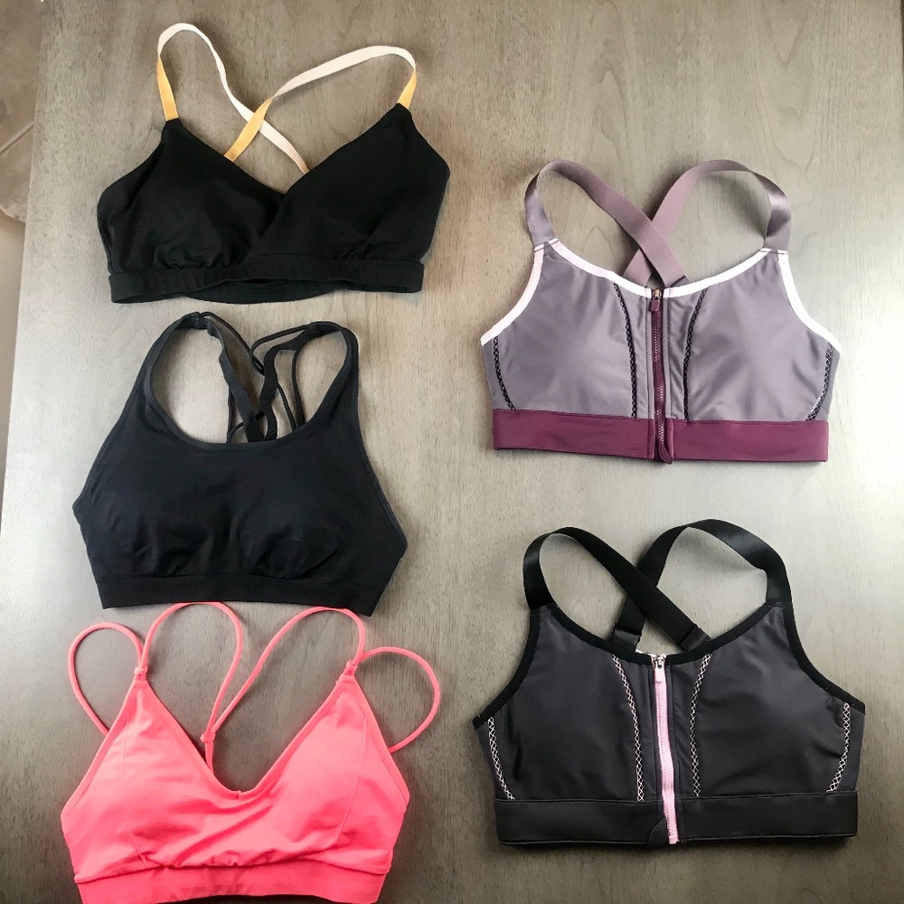 Small Fabletics Sports Bra Bundle of FIVE